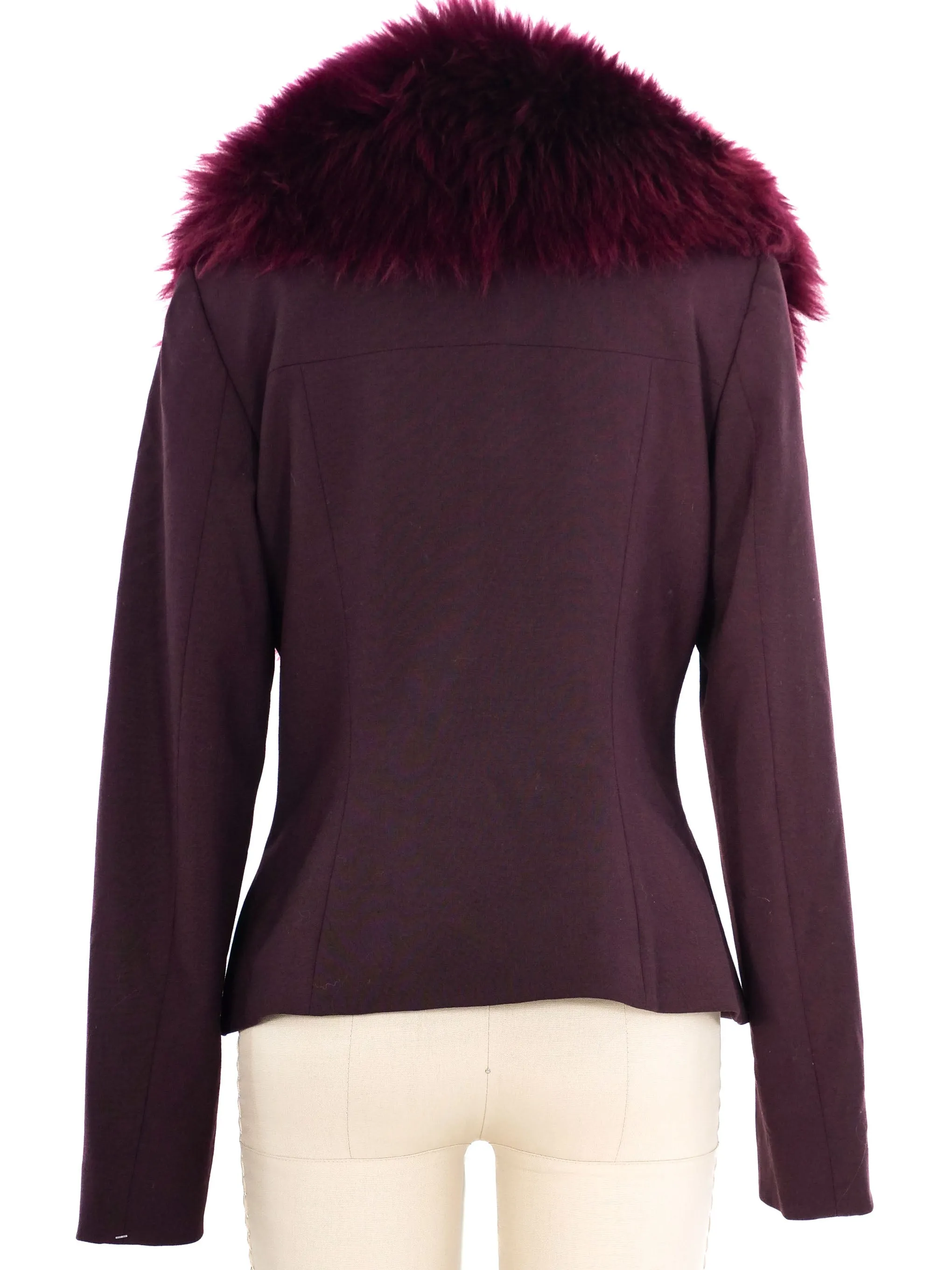 1990s Katharine Hamnett Fur Collar Jacket