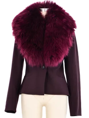 1990s Katharine Hamnett Fur Collar Jacket