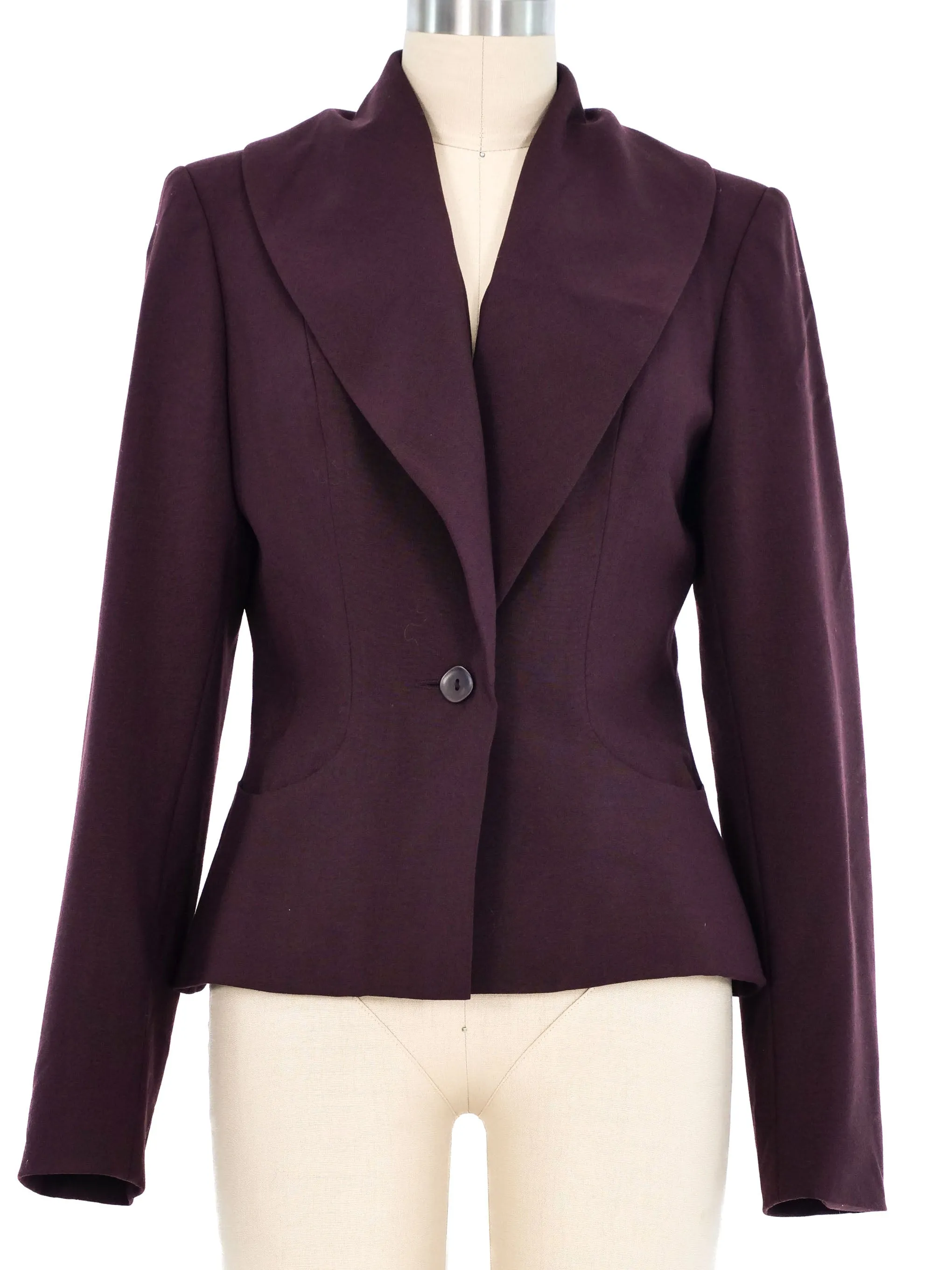 1990s Katharine Hamnett Fur Collar Jacket