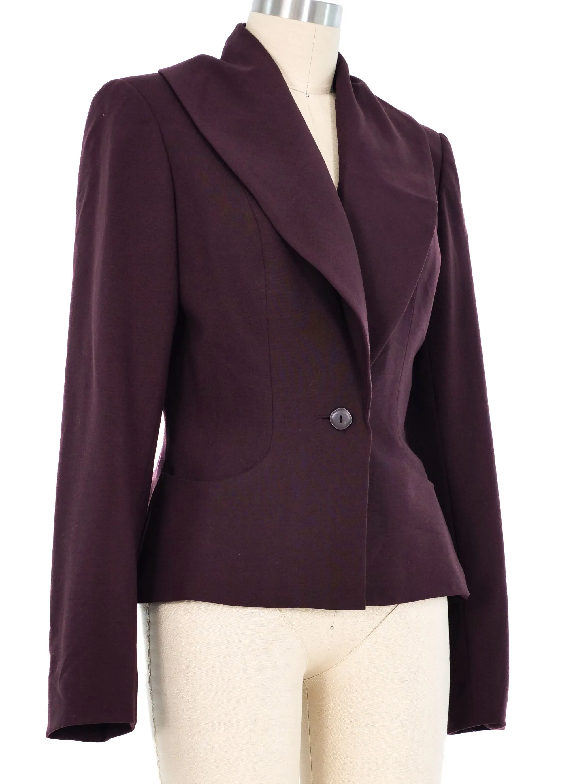 1990s Katharine Hamnett Fur Collar Jacket