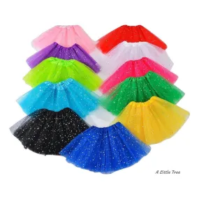 3 Layer Sparkling  Kids Children Tutu Skirts