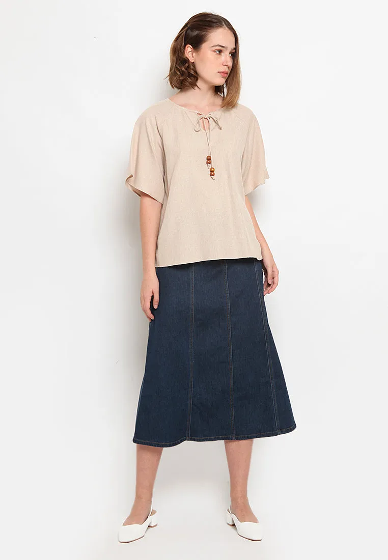 A-line Denim Skirt