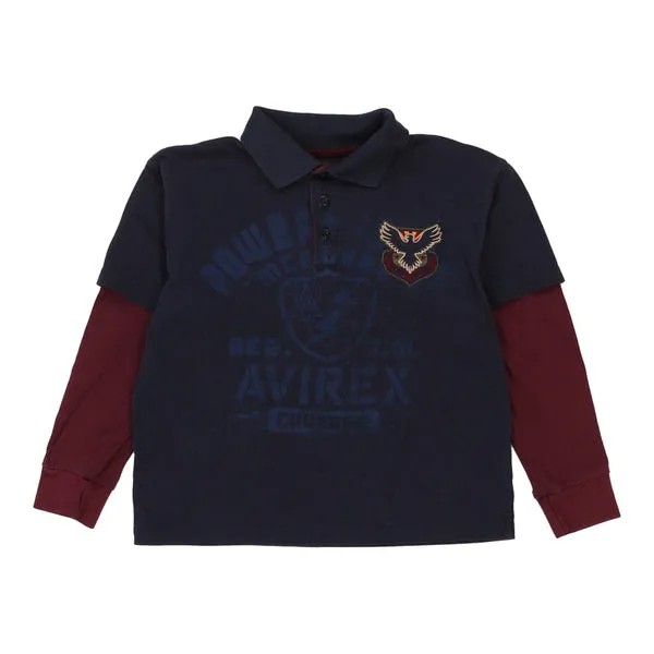 Age 7 Avirex Jumper - Large Navy Cotton