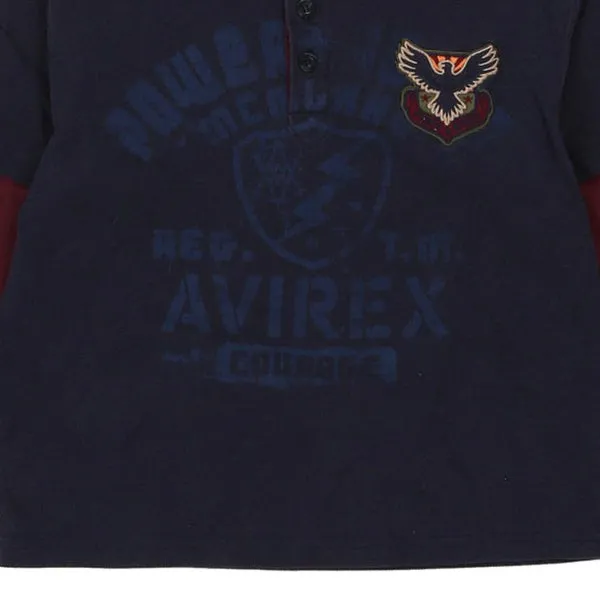 Age 7 Avirex Jumper - Large Navy Cotton
