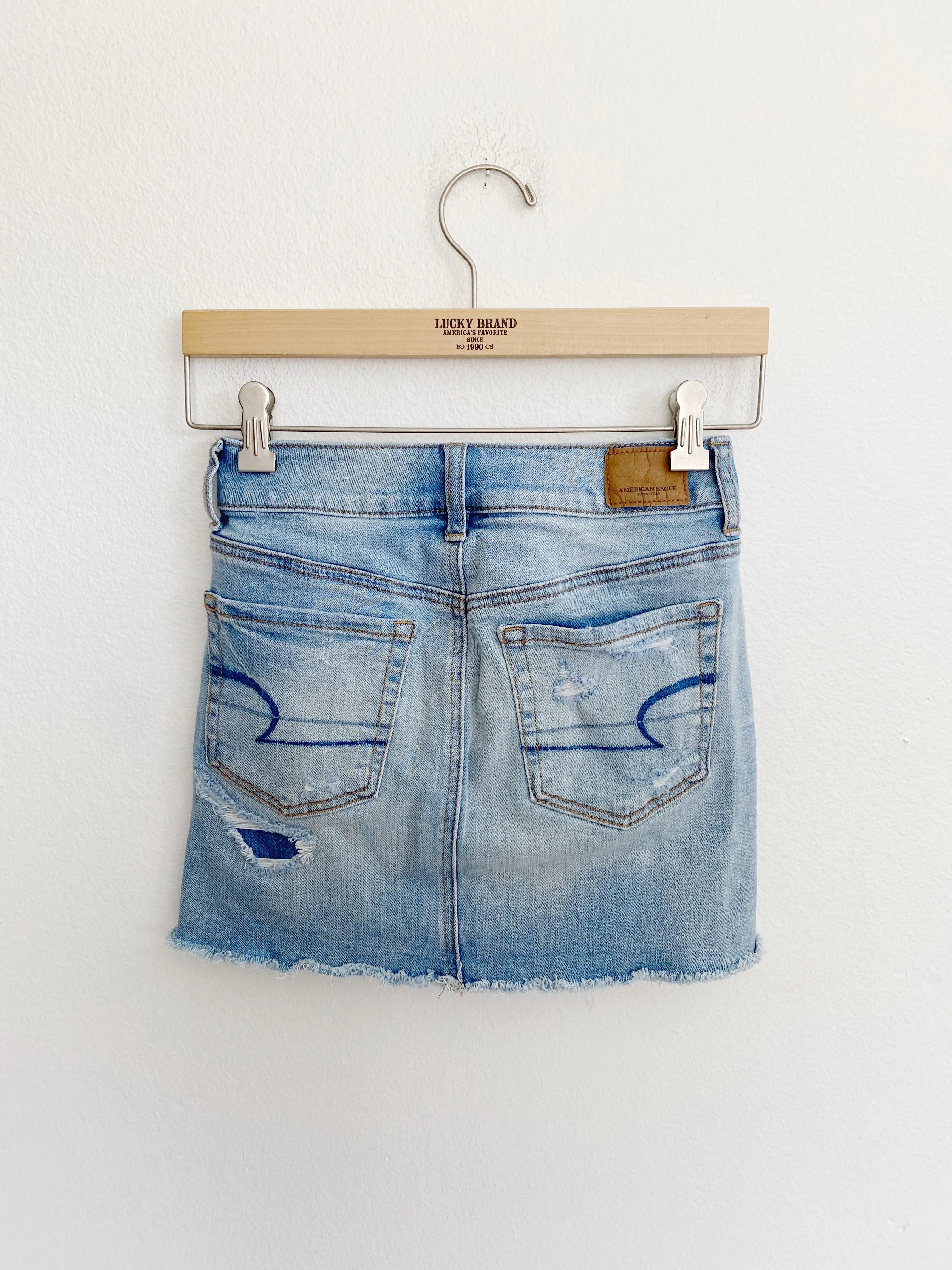 American Eagle Hi-rise Denim Skirt