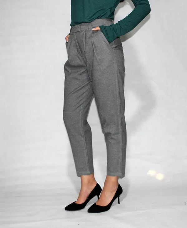 Anila Trouser High Waist Dropped Pants
