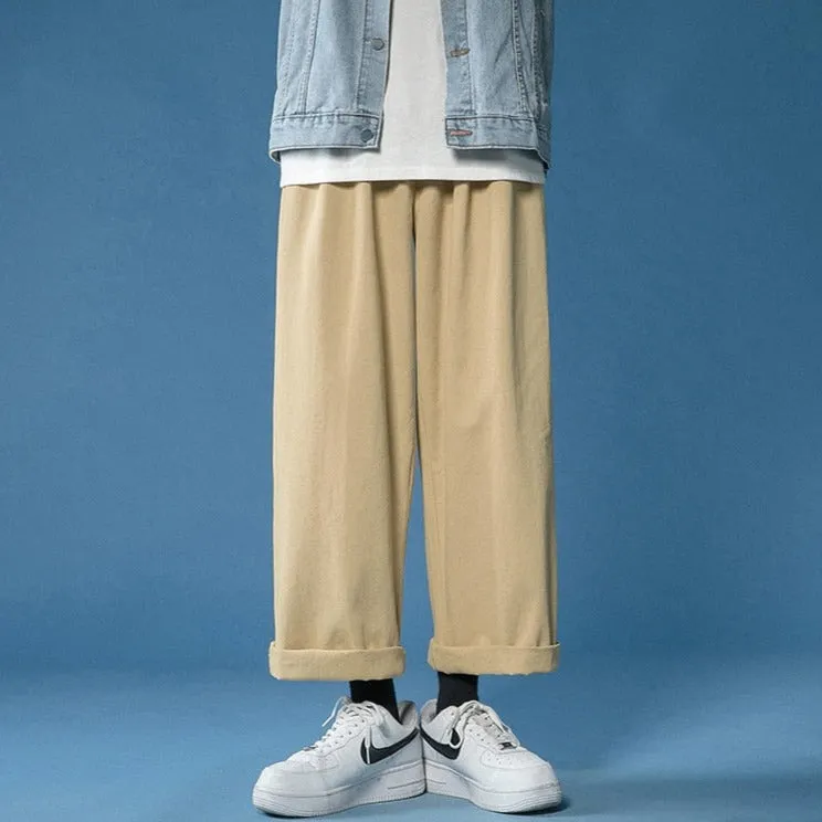 Ankle-Length Pants With Elastic Waist