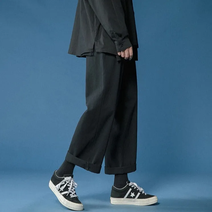 Ankle-Length Pants With Elastic Waist