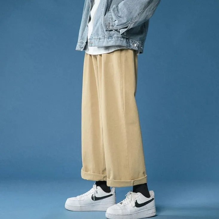 Ankle-Length Pants With Elastic Waist
