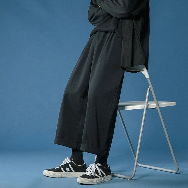 Ankle-Length Pants With Elastic Waist