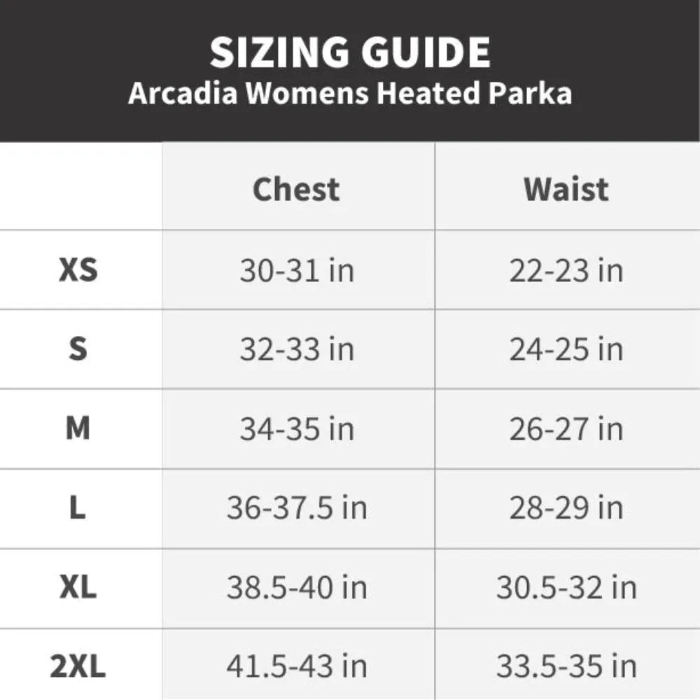 Arcadia Womens Heated Parka by Gobi Heat
