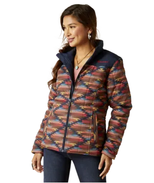 ARIAT LADIES POLY FILLED PRINT JACKET CONCEAL CARRY