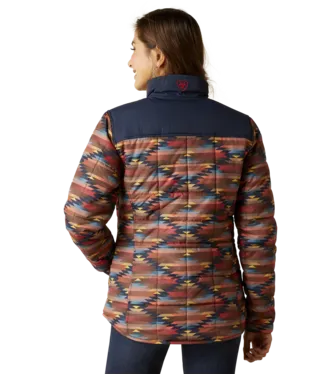 ARIAT LADIES POLY FILLED PRINT JACKET CONCEAL CARRY