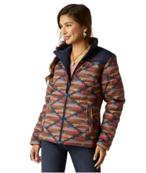 ARIAT LADIES POLY FILLED PRINT JACKET CONCEAL CARRY