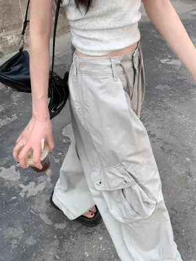 Baggy High-Waist Cargo Pants