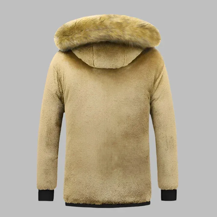 Balto Arctic Parka | Warme, lange, wasserfeste Herren-Winterjacke mit Fleecefutter und Kunstpelzkragen