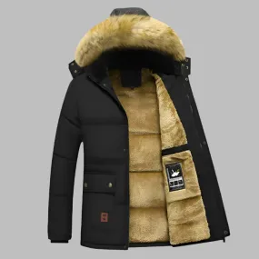 Balto Arctic Parka | Warme, lange, wasserfeste Herren-Winterjacke mit Fleecefutter und Kunstpelzkragen