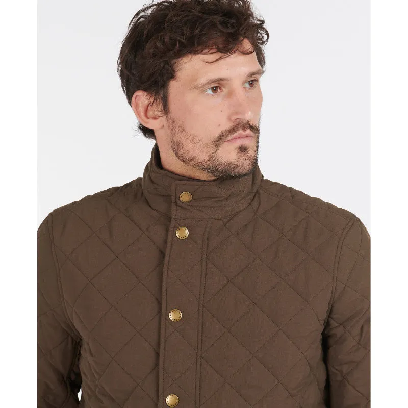 Barbour Shoveler Mens Quilted Jacket - Dark Olive