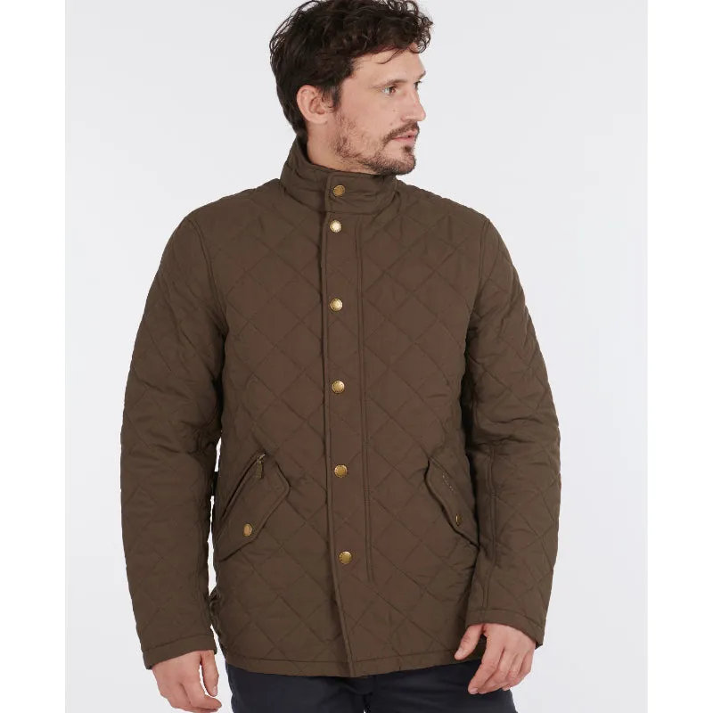 Barbour Shoveler Mens Quilted Jacket - Dark Olive