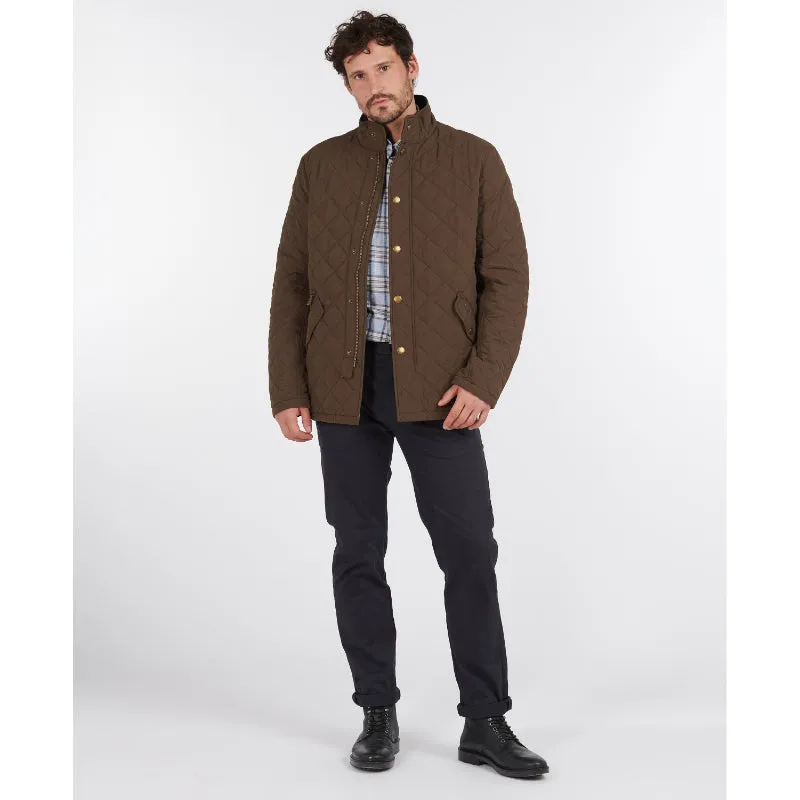 Barbour Shoveler Mens Quilted Jacket - Dark Olive