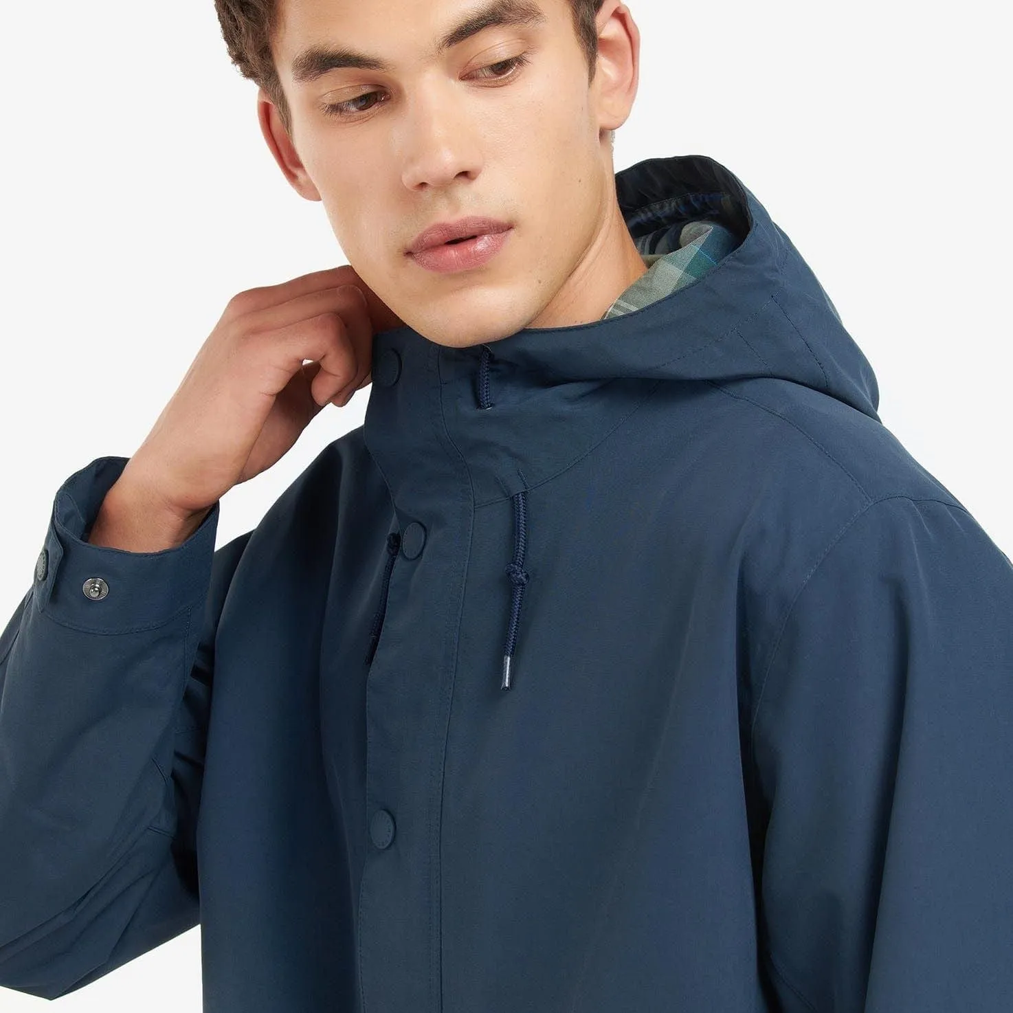 Barbour Summer City Parka Waterproof Jacket Navy