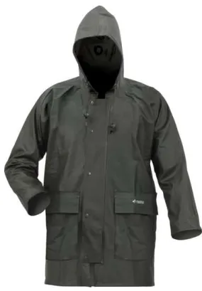Bison, Premium Weight PVC Parka (Each) - Green - Size: 4XL