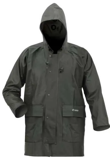Bison, Premium Weight PVC Parka (Each) - Green - Size: 4XL