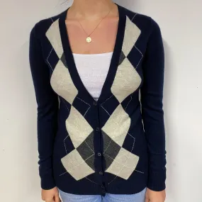 Black Diamond Cashmere V-Neck Cardigan Small