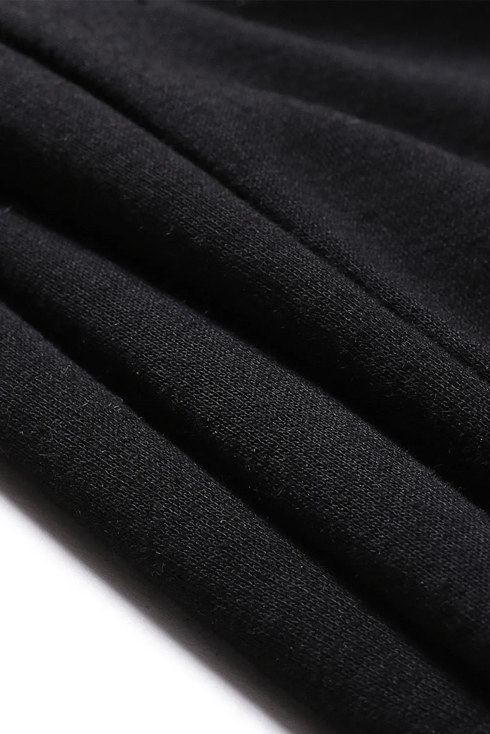 Black Letter Claw Print Drawstring Waist Men's Sweatpants