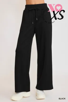 Black Luxe Knit Sweatpants