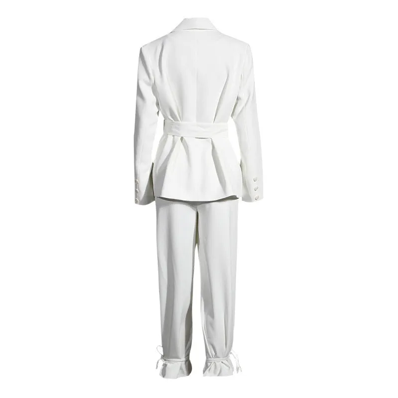 Blazer & High Waist Pants Set