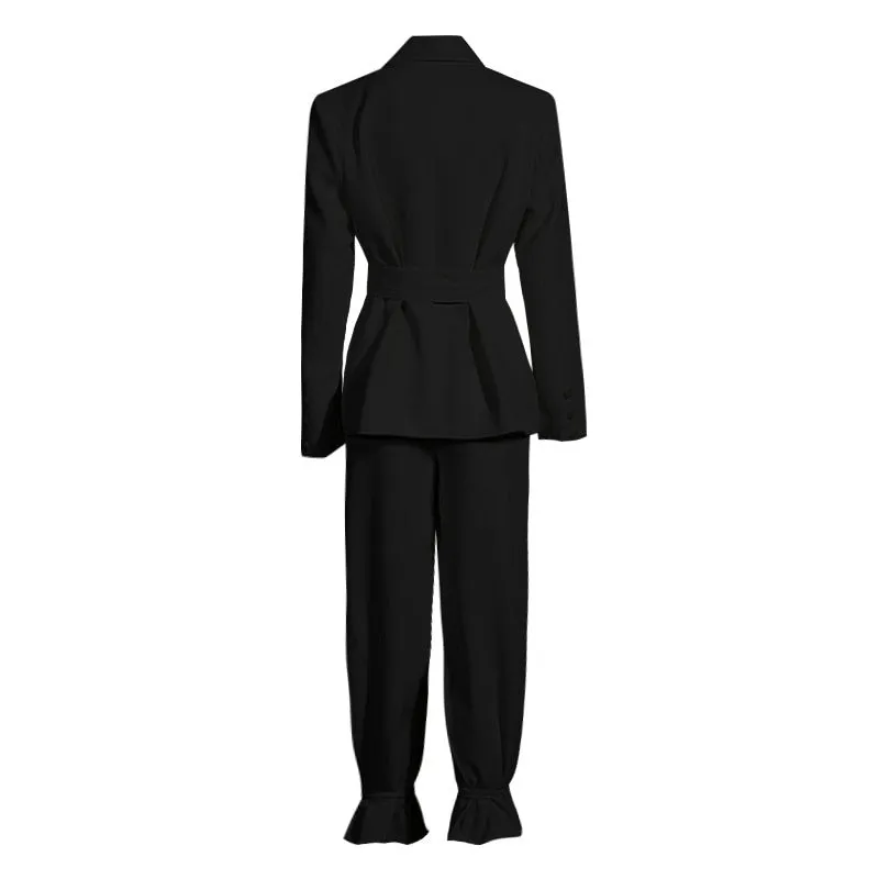 Blazer & High Waist Pants Set