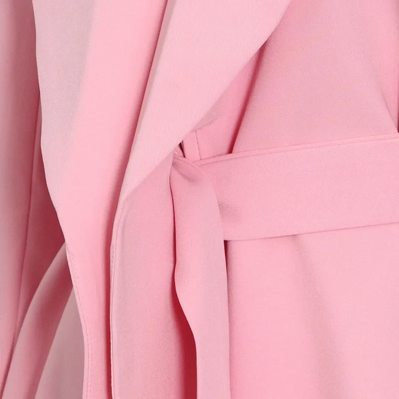 Blazer & High Waist Pants Set
