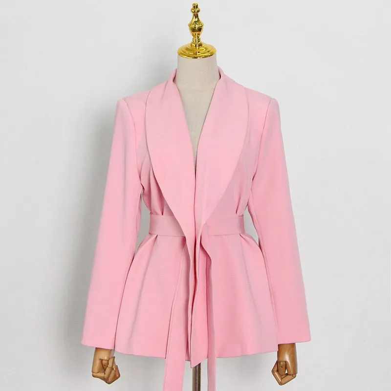 Blazer & High Waist Pants Set