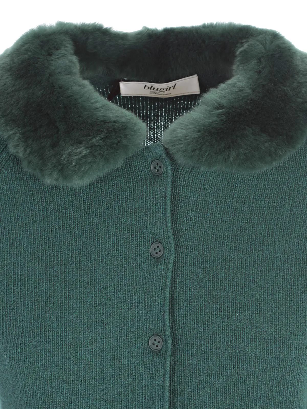 Blugirl Fur Collar Cardigan