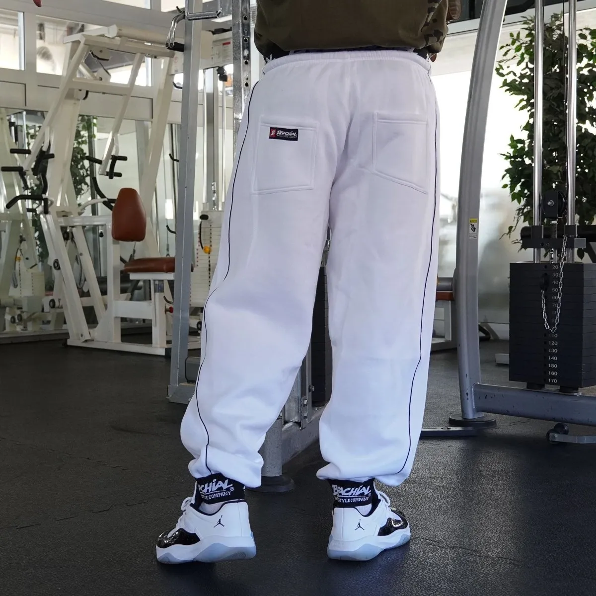 Brachial Tracksuit Trousers Spacy - White/Black