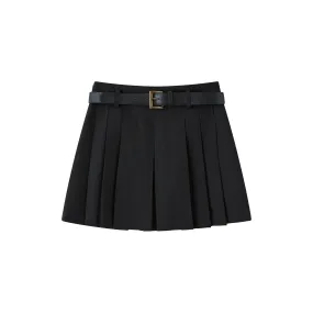 C7021 Pleated Mini Skirt