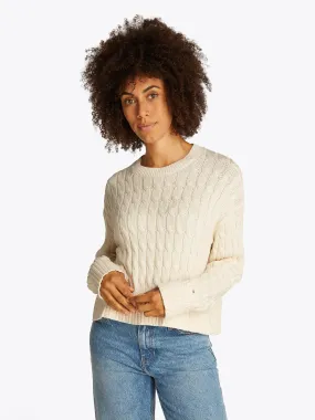 Cable Knit Crew Neck Jumper