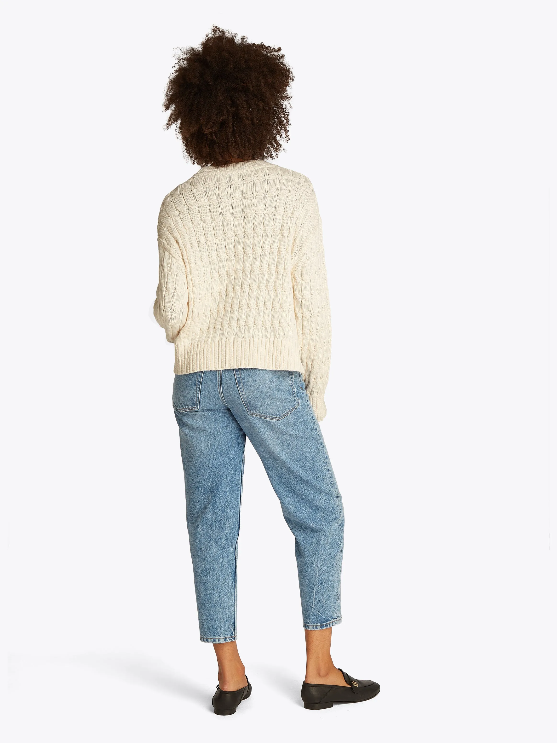 Cable Knit Crew Neck Jumper