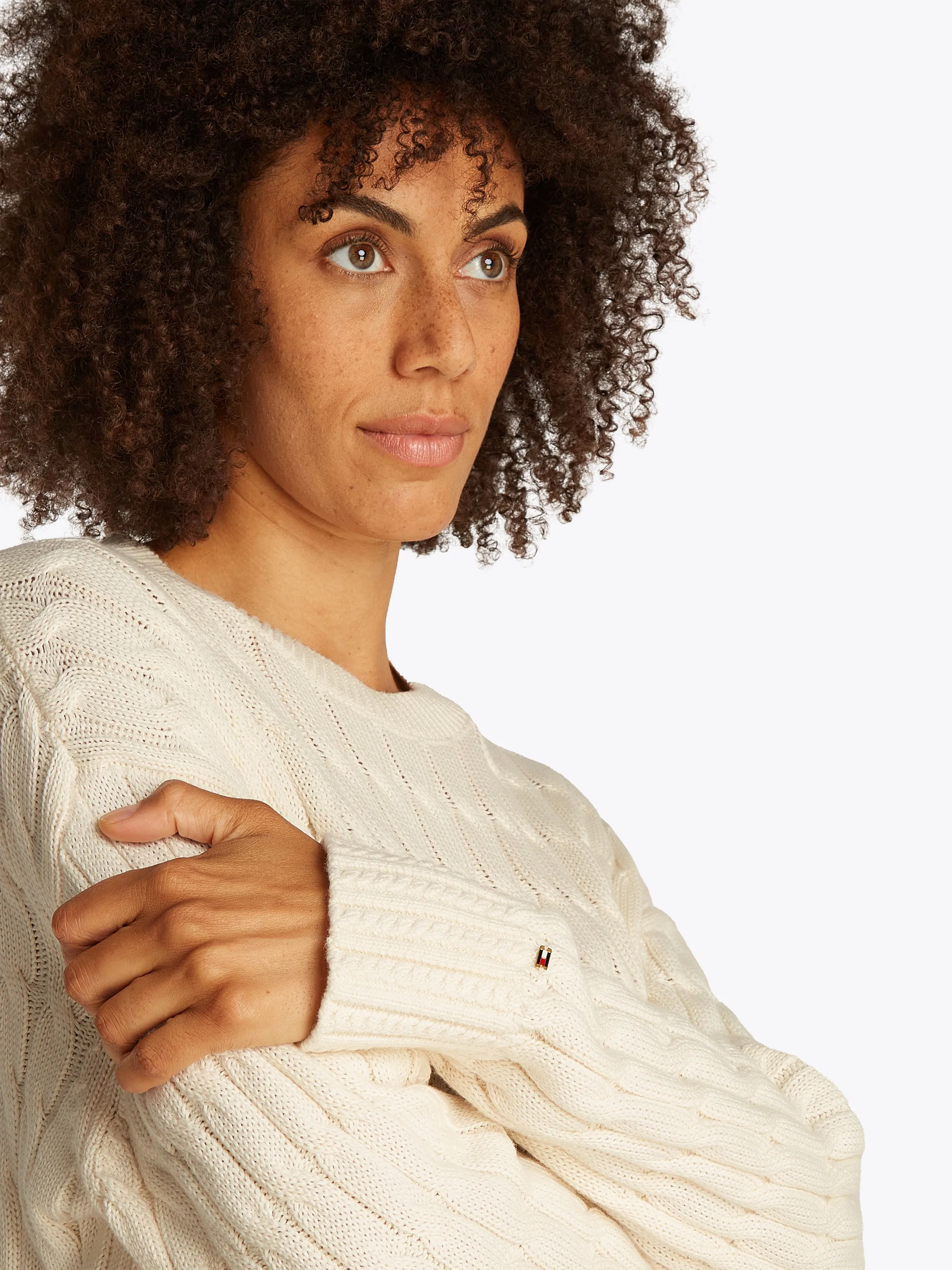 Cable Knit Crew Neck Jumper
