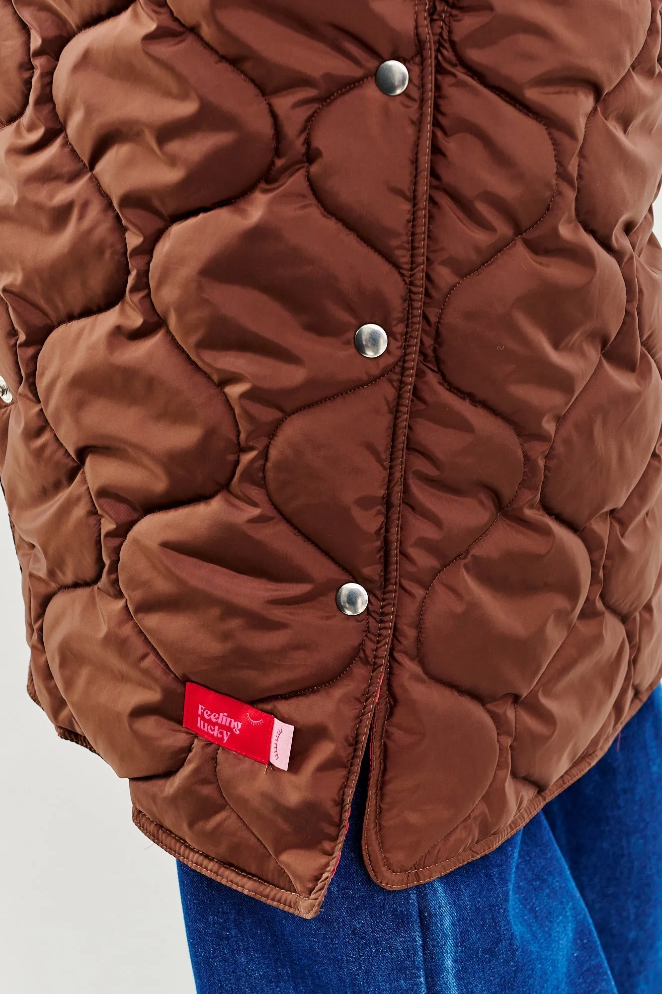 Caramel Wave Quilted Coat