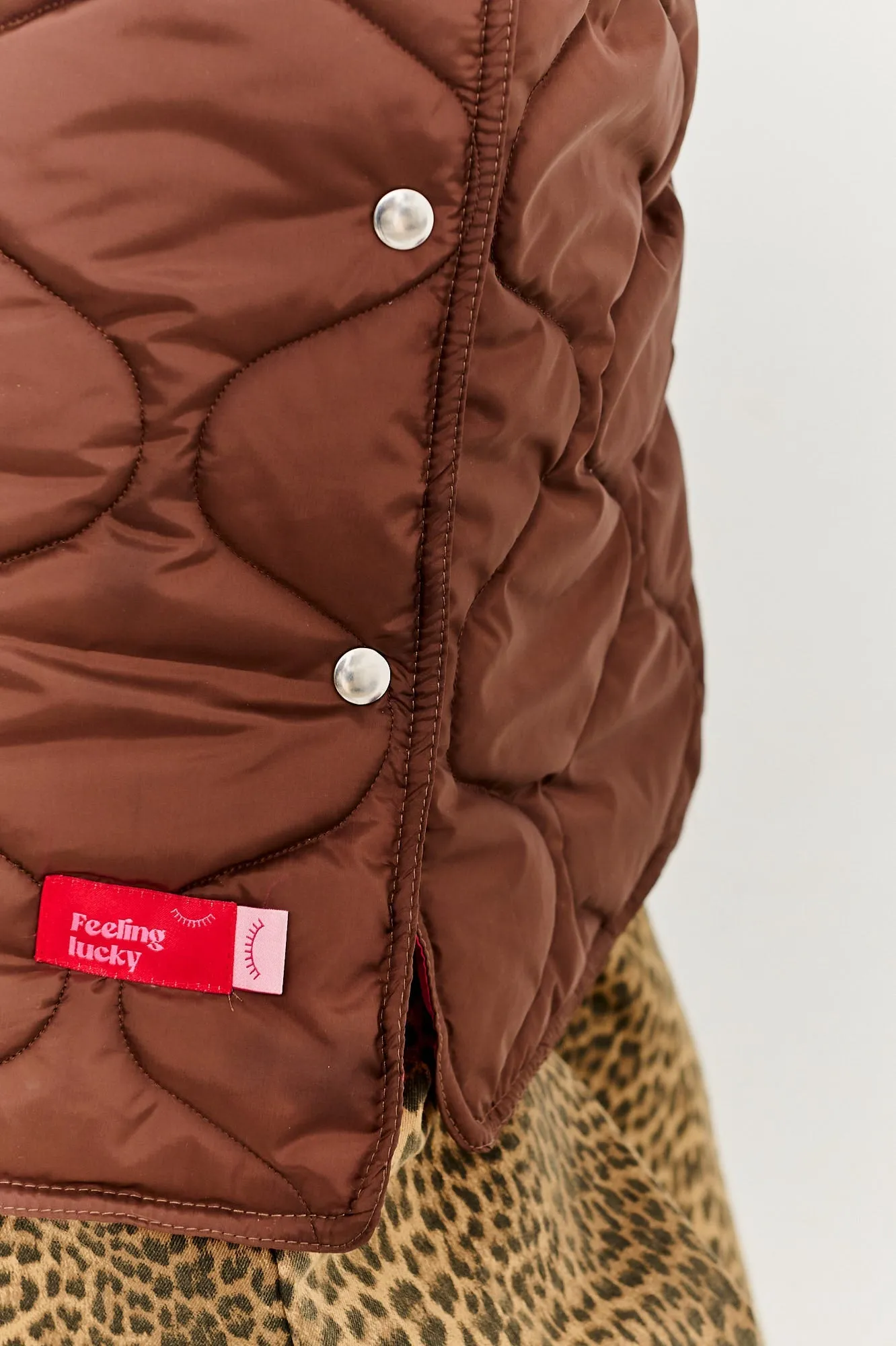 Caramel Wave Quilted Coat