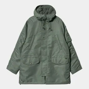 Carhartt WIP Mens Hooded Olten Parka Jacket - Duck Green