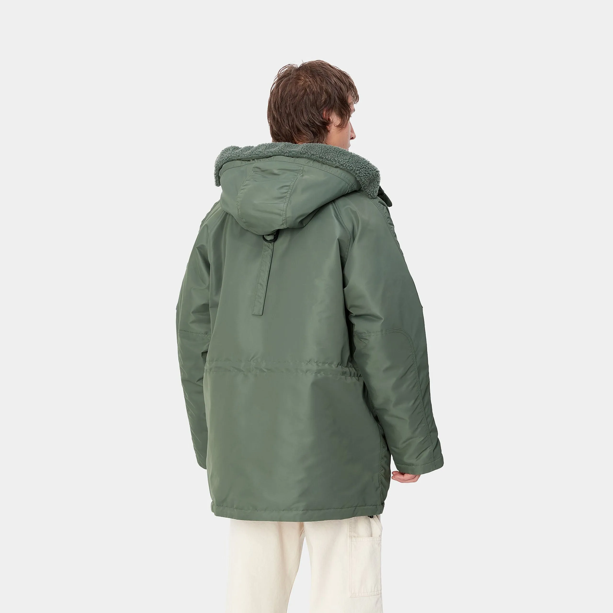 Carhartt WIP Mens Hooded Olten Parka Jacket - Duck Green