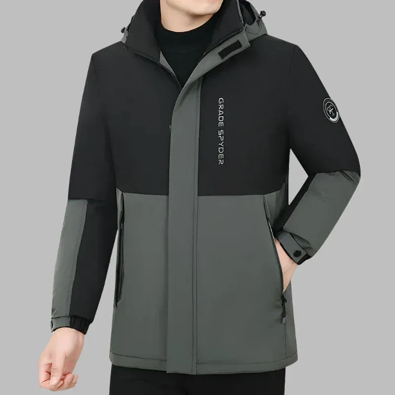 Dinamo Executive Parka | Schicker langer wasserdichter Wintermantel für Herren mit tiefen Taschen