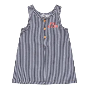 dress stripe woven jumper - denim