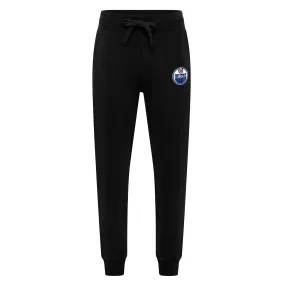 Edmonton Oilers Sportiqe Boon Logo Black Sweatpants