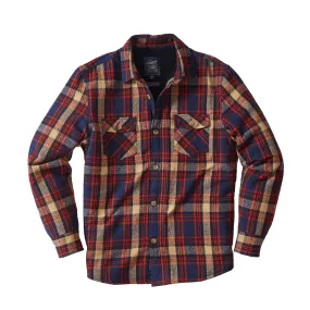 Edmund Sherpa Lined Jacket - Navy Red Tan (Final Sale)