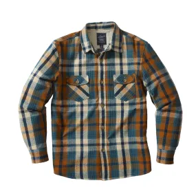Edmund Sherpa Lined Shirt Jacket - Blue Biscuit (Final Sale)