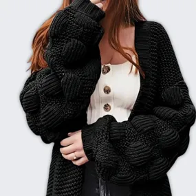 Elegant Women's Warm Cardigan - Cozy Layering Essential